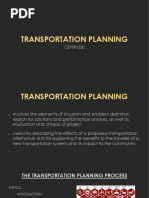 Transportation Planning Process