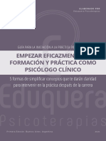 Ebook - Empezar Eficazmente Tu Formación y Práctica de Psicólogo Clínico - Eduquera Psicoterapias