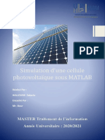 Simulation D Une Cellule PV Avec MATLab