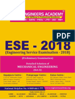 Mechanical Engineering: (Preliminary Examination) Detailed Solution of (Set-A)