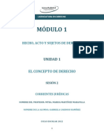 Módulo 1: Hecho, Acto Y Sujetos de Derecho