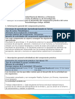 Unidad 1 - Tarea 1 - Psicofisiología de La Percepción, Atención y Memoria