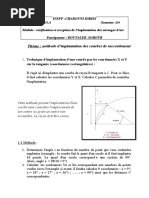 Methode Dimplantation Des Courbe de Raccordement