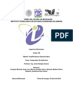 Reporte de Practica. Comparador de Histeresis