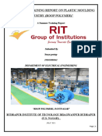 Industrial Training Report On Plastic Moulding Industry (Roop Polymer)