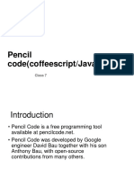 Pencil Code (Coffeescript/javascript) : Class 7