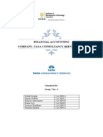 Financial Accounting Company: Tata Consultancy Services LTD