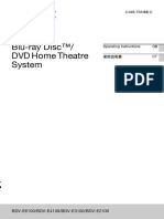 Blu-Ray Disc™/ DVD Home Theatre System: BDV-E6100/BDV-E4100/BDV-E3100/BDV-E2100