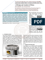 Review of Design and Analysis of Piston