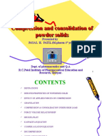 Compression and Consolidation of Powder Solids