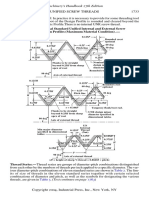 UN Internal Screw Thread: in Practice It Is Necessary To Provide For Some Threading Tool