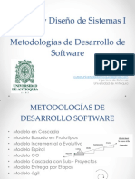 Metodologias de Desarrollo de SW Universidad de Antioquia.