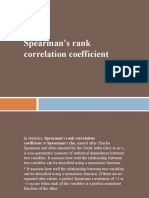 Spearman Coefficient