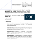 Procedimiento de Comunicación, Participación y Consulta