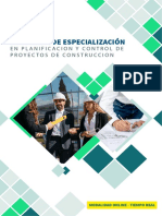 Brochure Planificacion y Control en La Construccion