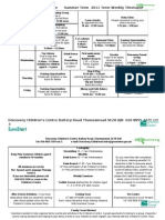 DCC Timetable Summer Term 2011