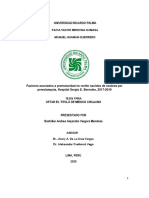 Factores Asociados A Prematuridad en Recién Nacidos de Cesárea Por Preeclampsia, Hospital Sergio E. Bernales, 2017-2019