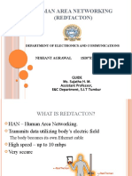 Human Area Networking (Redtacton) : Nishant Agrawal 1Si07Ec077