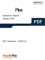 Chemistry Unit 7 6CH07 January 2010 ER