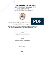 Control Interno en La Gestion de Recursos Humanos de La Munipalidad Distrital de Jangas