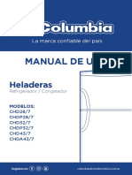 Manual Heladeras Columbia