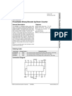 CD4029BC Presettable Binary/Decade Up/Down Counter: General Description Features