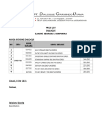 Price List Dialogue Clandys Denpasar / Hompimpah Harga Bedding Dialogue NO Seri Nama Barang Harga Barcode Kode Barang