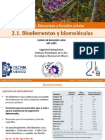 (Clase) Unidad 2. Estructura y Función Celular