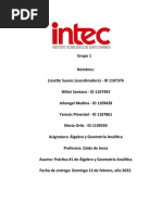 Practica #1 de Algebra y Analitica (Grupo 1)