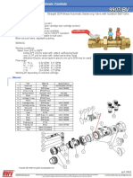 Straight DZR Brass Automatic Balancing Valve With Isolation Ball Valve