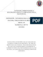 Investigacion de La Remocion de La Glucosa en La Boca y La Relacion Con La Salud Bucal