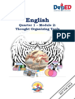 English: Quarter 1 - Module 2: Thought Organizing Tools