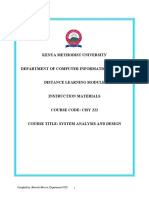 System Analysis and Design