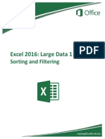 Excel2016 Sorting Filtering