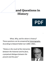 Issues and Questions in History