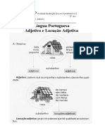 Adjetivos e Locucoes 5° Ano 2020