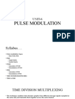 Pulse Modulation: UNIT-6