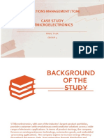 Case Study Stmicroelectronics: Operations Management (TQM)