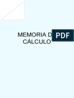 Memoria de Cálculo