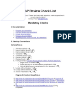 ABAP Review Check List