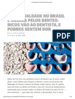 A Desigualdade No Brasil Medida Pelos Dentes