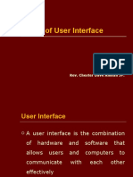 Types of User Interface: Presented By: Rev. Chester Dave Allman JP