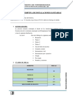 MEMORIA DESCRIPTIVA Sanitarias 1