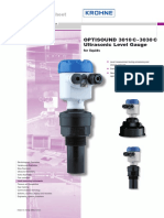 Technical Data Sheet: OPTISOUND 3010 C - 3030 C Ultrasonic Level Gauge