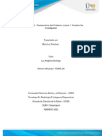 Unidad 1 - Fase 2 - Planteamiento Del Problema, Líneas Y Temática de Investigación