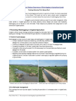 Training Notes by Prof. Bancy Mati: How You Can Prevent/Reduce Occurrence of Waterlogging in Agricultural Lands