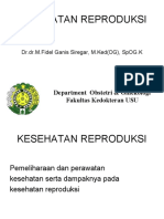 Kesehatan Reproduksi: Department Obstetri & Ginekologi Fakultas Kedokteran USU