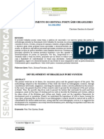 Artigo Cientifico - Desenvolvimento Do Sistema Portuario Brasileiro - Christiane Sanchez 0