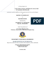 Design and Fluid Structural Interface Analysis of Marine Propeller