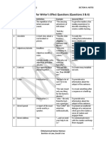 Sample Features For Writer's Effect Questions (Questions 3 & 6)